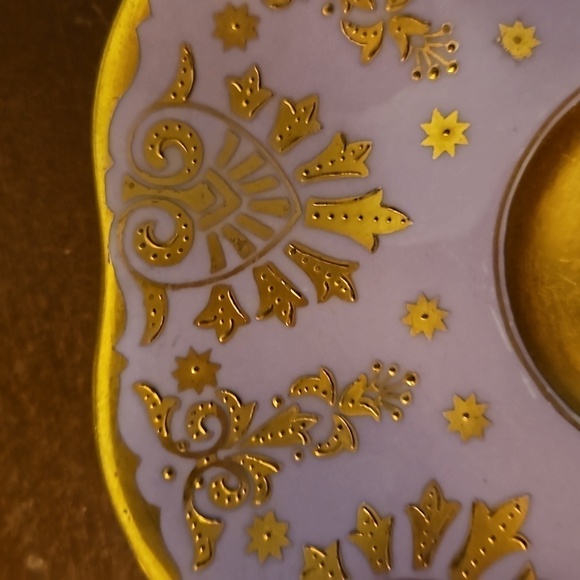 Antique COALPORT 1915 Gold Encrusted Lavendar Replacement Saucer #14E15 - Picture 8 of 8